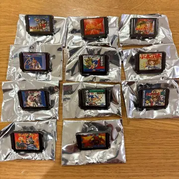 메가 드라이브 카트리지형 핀 배지 새상품 11종류 세미 컴프 세트 핀즈