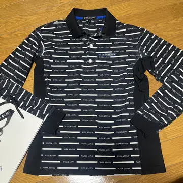 마크앤로나 남성용 긴팔 피케 셔츠 사이즈 44