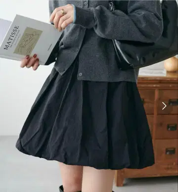 Discoat 디스코트 벌룬 미니 스커트 블랙 M