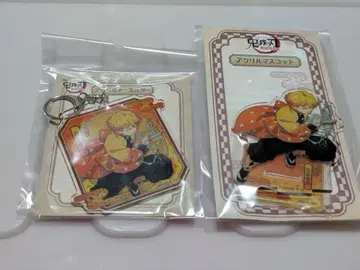 귀멸의 칼날 아가츠마 젠이츠 무한열차 아크릴 마스코트 키링