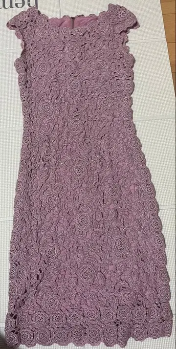 ERUKEI 연보라 레이스 드레스 XS