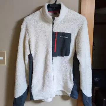 새상품급 montbell 아이보리 보아 플리스 자켓 클라이마에어 L