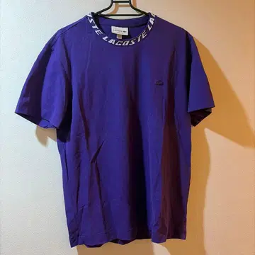LACOSTE 퍼플 T셔츠 M 사이즈