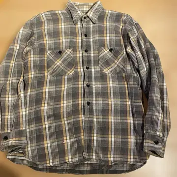 좋은 배색 SEARS 60년대 빈티지 플란넬 셔츠 16-16.5