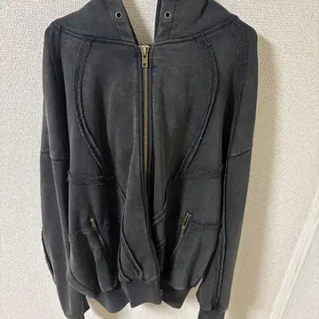 ANDER HUNK 블랙 후드티 L