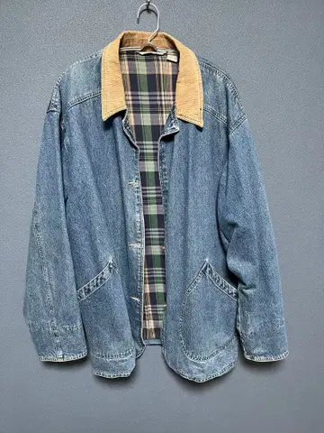 블루 데님 자켓 (남성용, 착용 사진 있음)