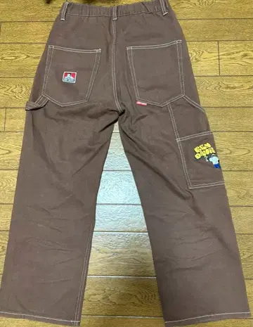 BEN DAVIS 브라운 와이드 팬츠