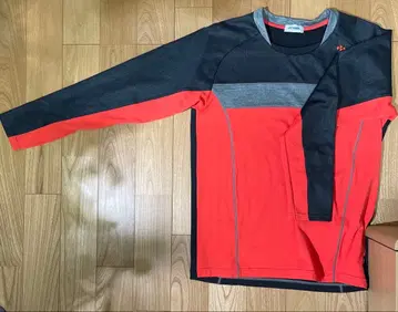 YONEX 긴팔 트레이닝복 오렌지/그레이