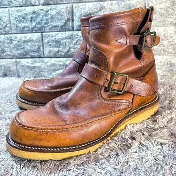 단종 80S CHIPPEWA 하이랜더 모카신 블랙택 워크 부츠