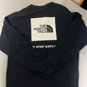 THE NORTH FACE 블랙 롱 슬리브 T셔츠 M