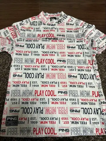 PING 골프 셔츠 LL 화이트