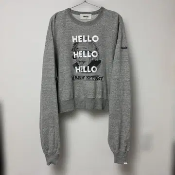 오브라다 oblada HELLO 맨투맨 트레이닝복 그레이