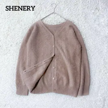 SHENERY 시너리 퍼 캐시미어 3WAY 니트 가디건 베이지