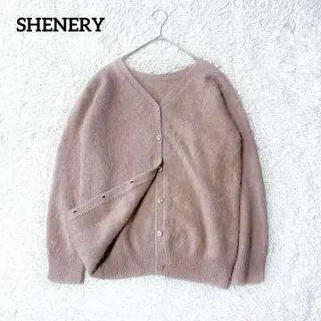 SHENERY 시너리 퍼 캐시미어 3WAY 니트 가디건 베이지