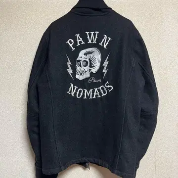 Pawn Nomads 스컬 자수 블랙 점퍼