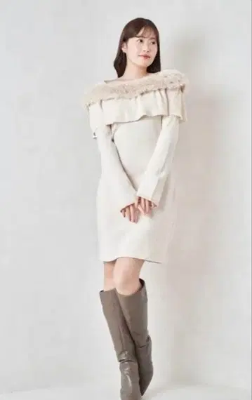 Herlipto Ritz Faux Fur Mini Dress