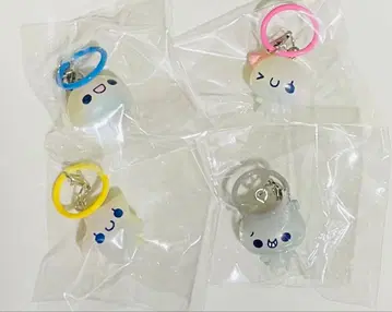 푹신푹신 거품 목욕 인형 둥근 클리어 마크 참 4종 세트