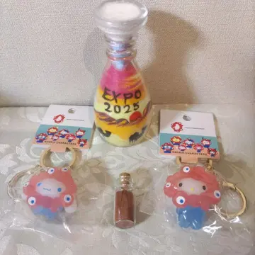 증정 포함 간사이 만박 미야쿠미야쿠 산리오 변신 키링 클리어 컬러