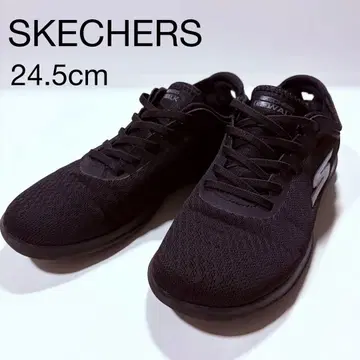 SKECHERS 고워크 슬립온 스니커즈 블랙 24.5cm