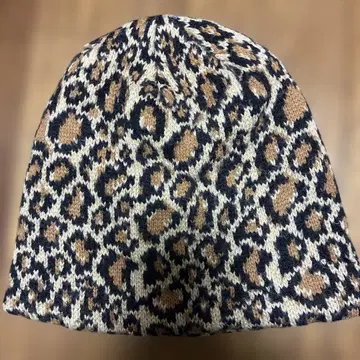 NEW YORK HAT 레오파드 무늬 니트 모자 비니
