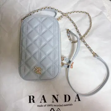RANDA 퀼팅 스마트폰 숄더백
