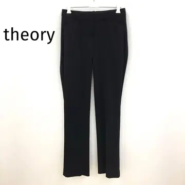 theory 팬츠 슬림 핏 캐주얼 팬츠 블랙