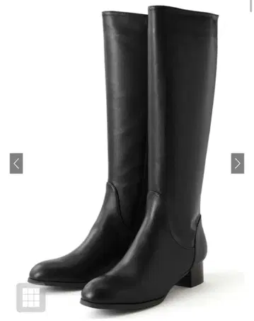 GRL 청키힐 롱 부츠 블랙