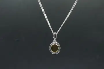 미사용 라이온 하트 남성용 비기 콜라보 코인 목걸이 925