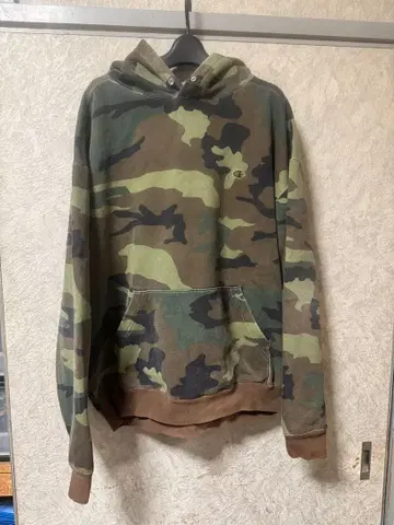 Champion 카모플라쥬 후드티 헤비웨이트