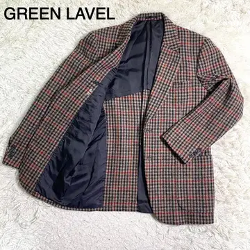 GREEN LAVEL 체크 무늬 울 자켓