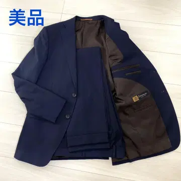 비즈니스 정장 네이비 수입 소재 Y5