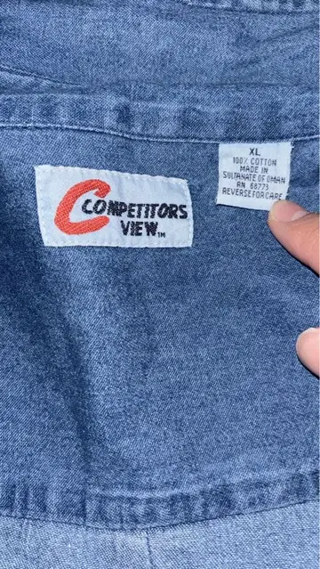 Competitors View 데님 셔츠 XL