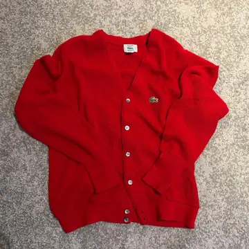 LACOSTE 빨간색 가디건