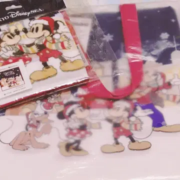 디즈니 크리스마스 2024 토트백 미니 타월