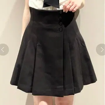 SNIDEL 사이드 플리츠 숏 팬츠 블랙 0