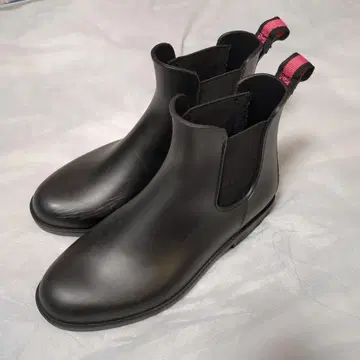 블랙 레인부츠 사이드고어 23cm