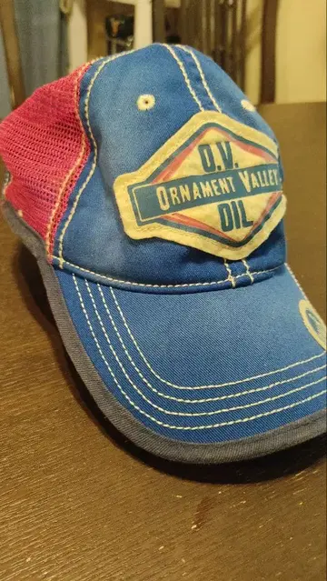 Cars 오일 회사풍 메쉬 캡