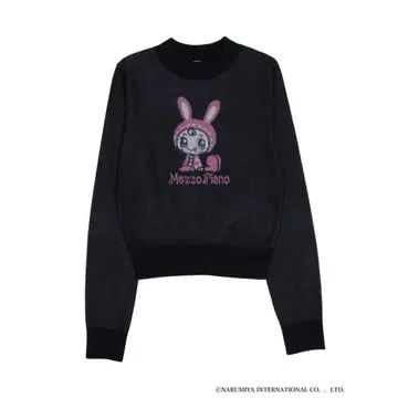 MERCURYDUO x 메조피아노 니트 베리에짱 블랙 긴팔