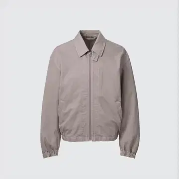 유니클로 U 집업 블루종 브라운