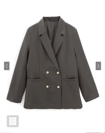 [ 익명 배송 ] GRL 더블 버튼 테일러드 자켓 차콜 al275