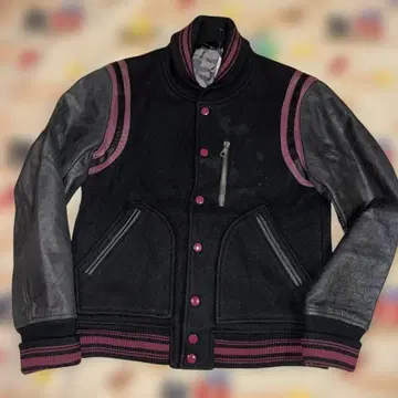 FADELESS 바시티 자켓 블랙