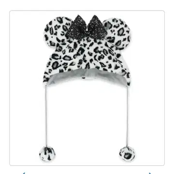 디즈니 팬캡 레오파드 무늬