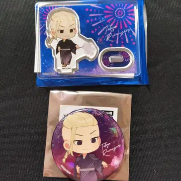 도쿄 리벤저스 홀로 캔뱃지 아크릴 스탠드 나카가이 코교 류구지 켄