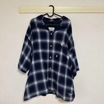 Keboz 체크 무늬 반팔 셔츠 XL