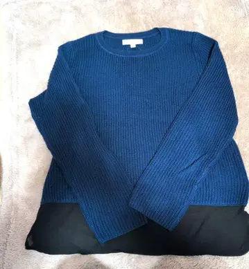 BANANA REPUBLIC 네이비 리브 니트 M