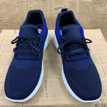 새상품 남성용 25.5cm 통굽 경량 스니커즈 네이비 컬러 파랑 1356