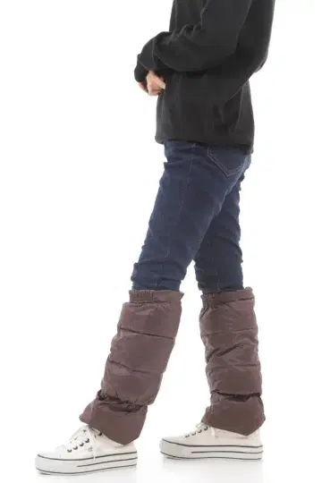 가볍고 따뜻한 다운 사용 정전기 방지 썬더론 레그 워머