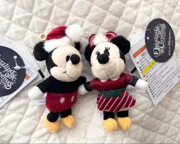 디즈니씨 대즐링 크리스마스 미키 미니 봉제 인형 참