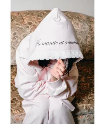 Smyeon 레이스 컴팩트 지퍼 후디