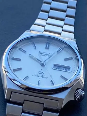 세이코 SEIKO 실버 웨이브 흠집 없는 컨디션 최상 앤티크